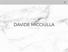 Tablet Screenshot of davidemicciulla.com